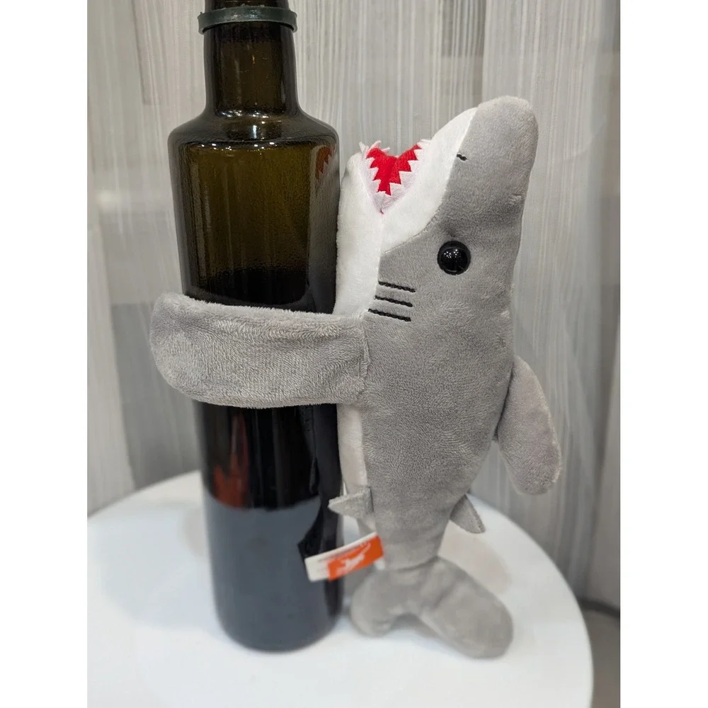Wild Republic Huggers Plush Octopus and Shark Snap Bracelet Stuffed Animal Set